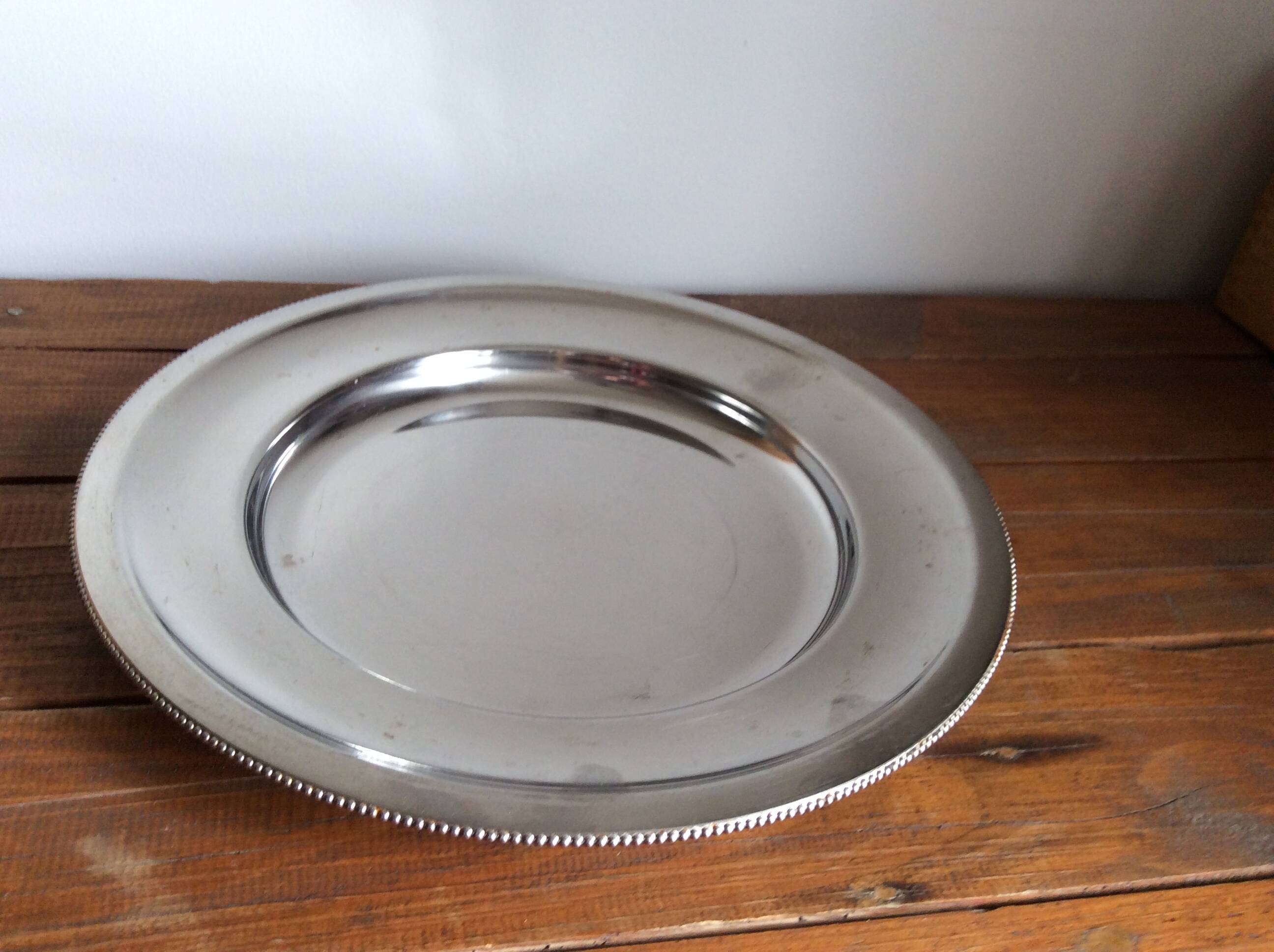 Stainless steel pearl plate