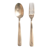 Lot de 2 couverts métal argenté avec poinçons