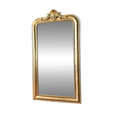 Antique gilded Louis-Philippe mirror, 19th century.