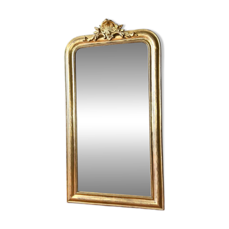 Antique gilded Louis-Philippe mirror, 19th century.