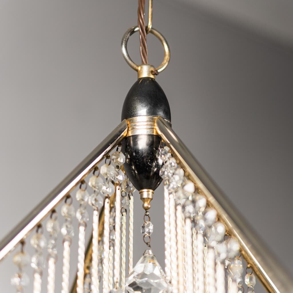 Chandelier 6 lights metal brass 70