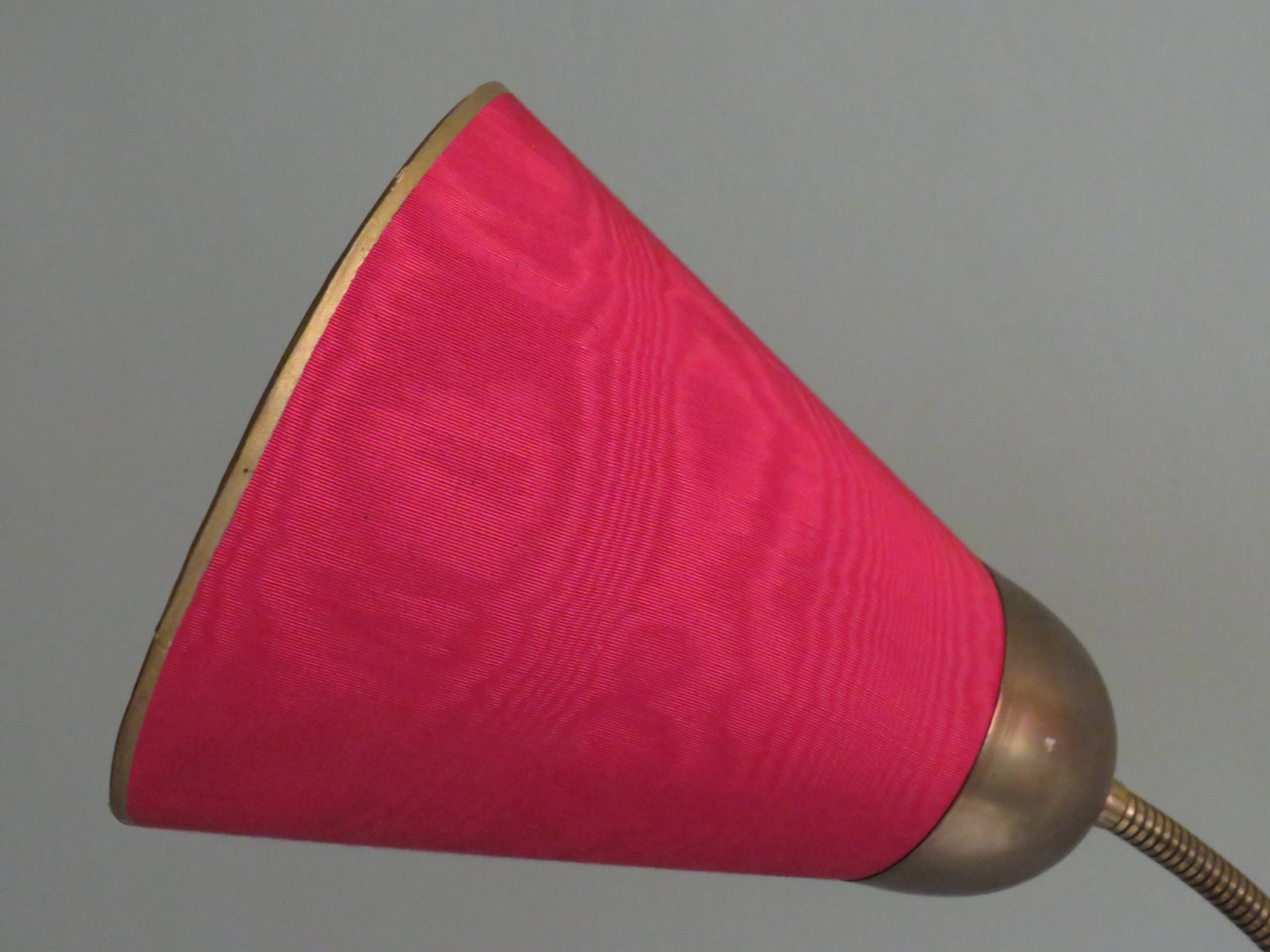 Lampadaire 1950 avec 3 abat-jours colorés