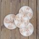 4 shellfish/fish plates 1960 barbotine Les ateliers du Revernay