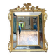 Antique mirror with closed frames, 123/100cm, gilded with gold leaf, mercury.