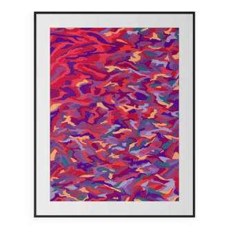 Pastel drawing "Tropical Energy" by the artist Atelier Cléophée, 2023