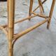 1950 vintage rattan dressing table with sun mirror