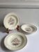 5 vintage HBCM Montereau deep plates