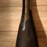 Long black contemporary vase