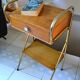 Bedside table in the style of Jacques Hitier, 1960s.