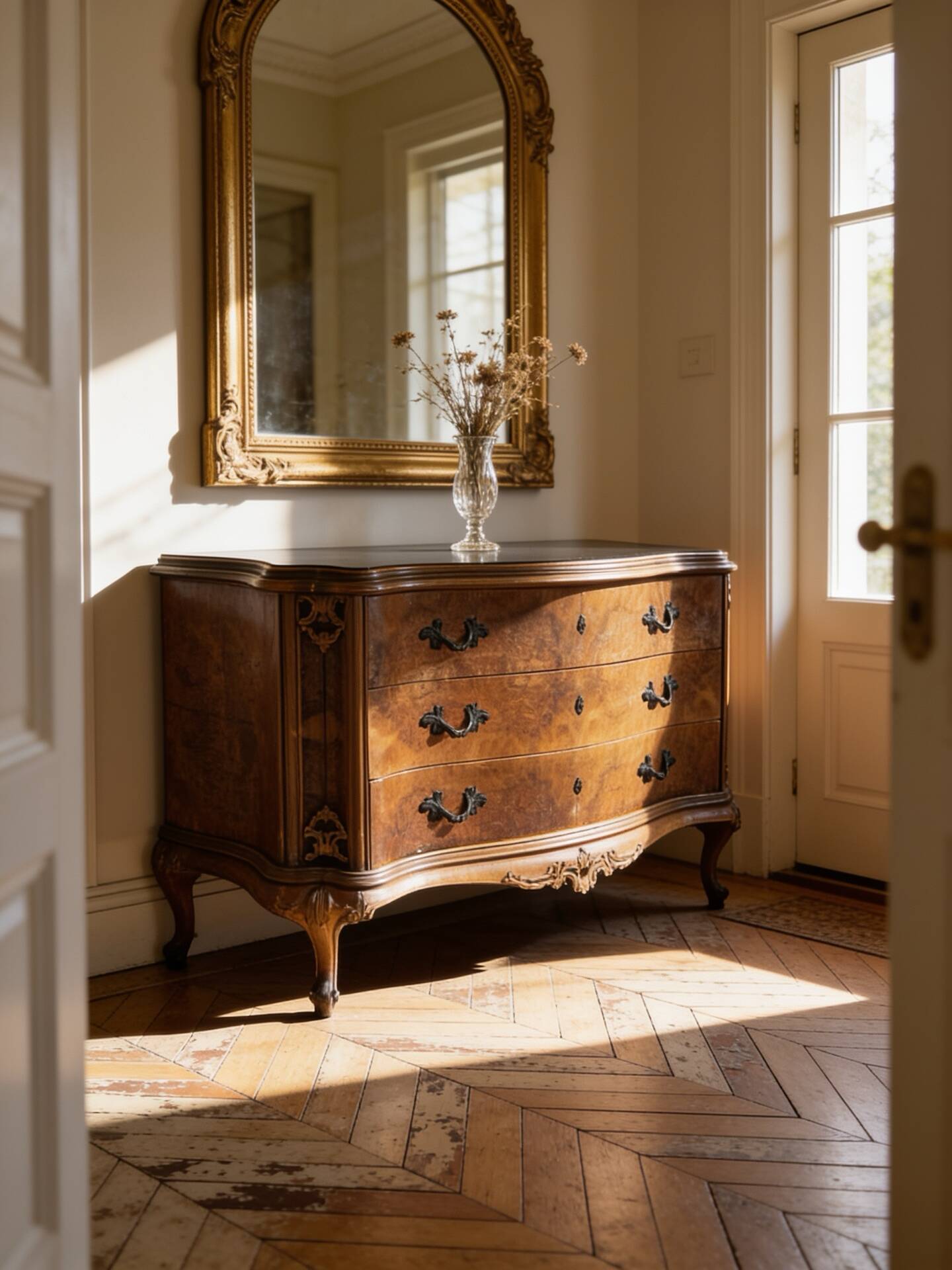 Elegant Italian Louis XV style commode, circa 1940.