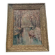 Peinture impression à l'huile sur carton toilé, première moitié du XXe siècle, Franco Ricciardi