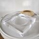 Empty cup pocket Plexiglas ashtray lucite design 70s