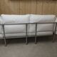 LC3 sofa by Le Corbusier, chrome and white leather