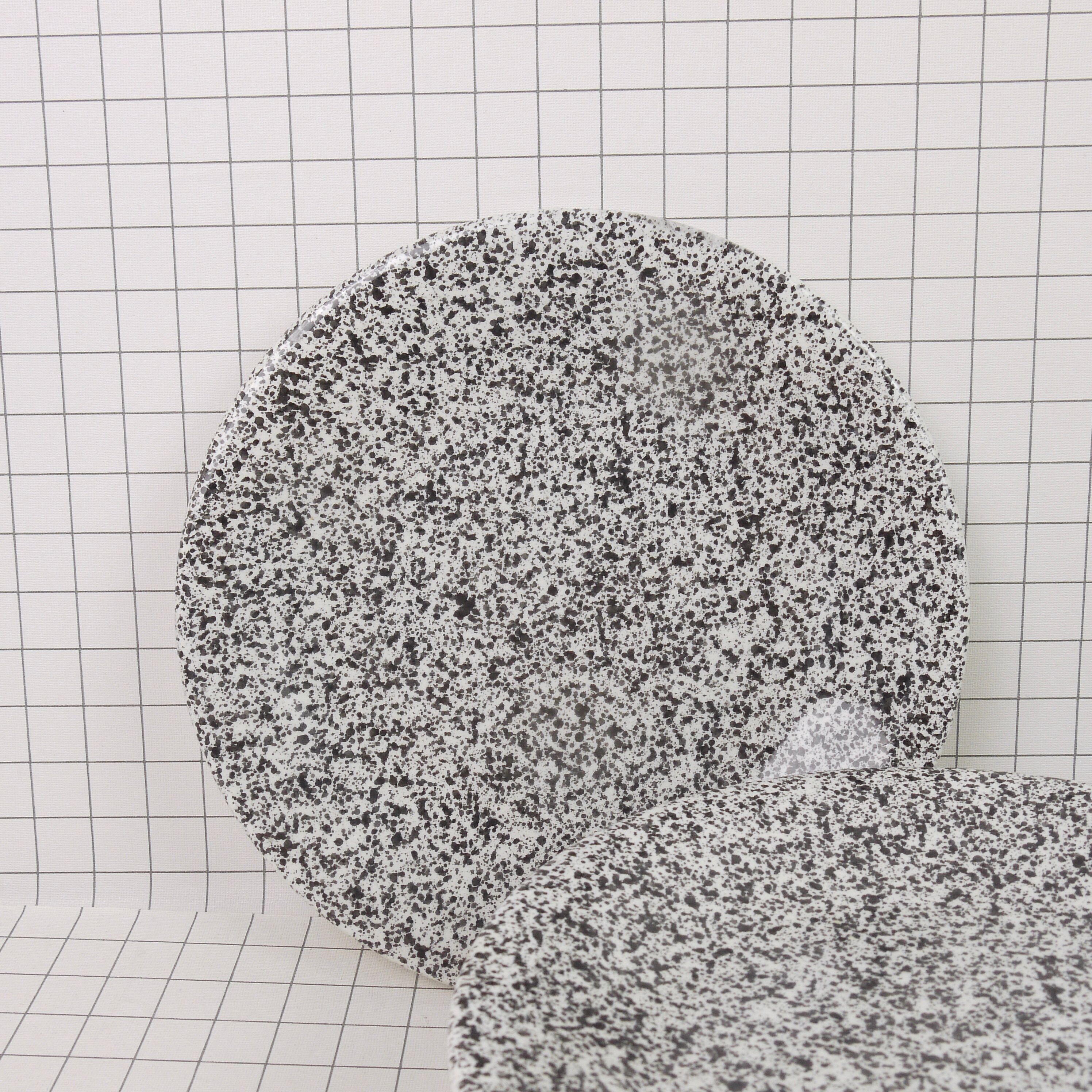 Six Ceramica Dalia dessert plates