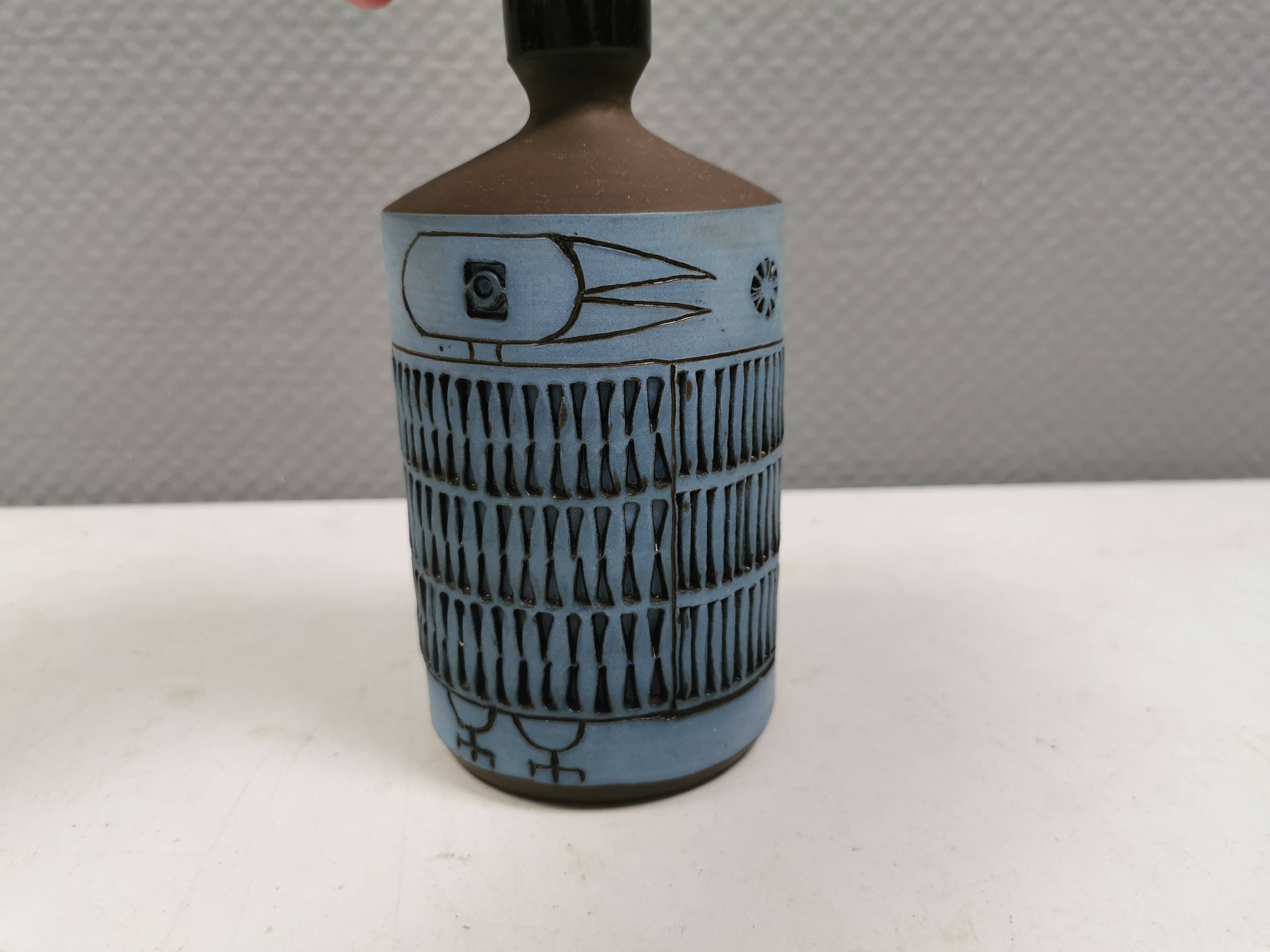 Vase by Tomas Anagrius for Allingsås Ceramics 1960s Sweden.