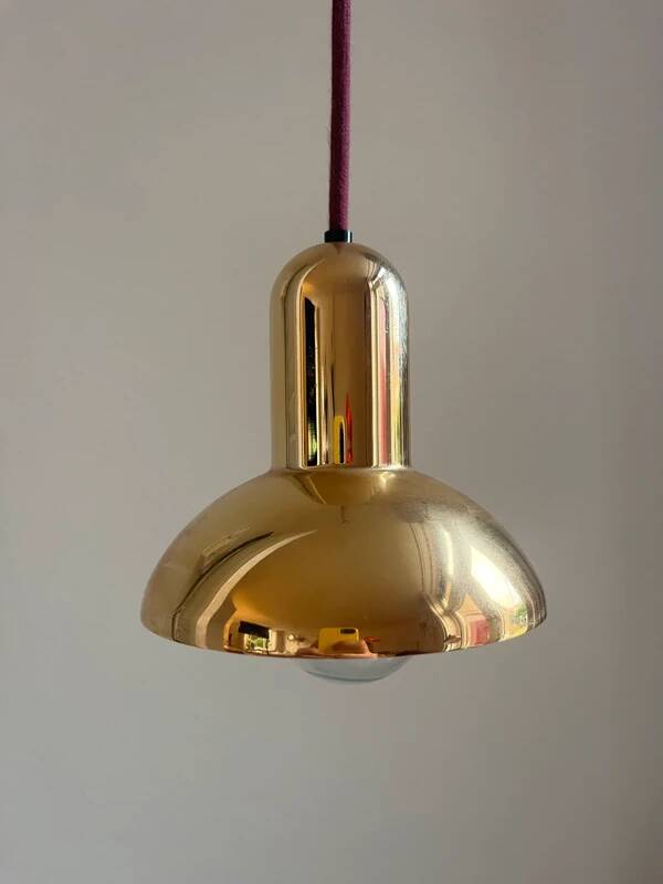 Version en laiton danoise vintage LYFA Type 4784 - lot de 2 - lampe design danoise