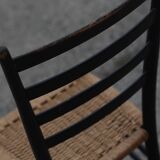 Italian black wooden chair