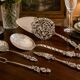 Antique Swedish Sterling Silver Hors d'Oeuvre and Dessert Serving Set, 1949