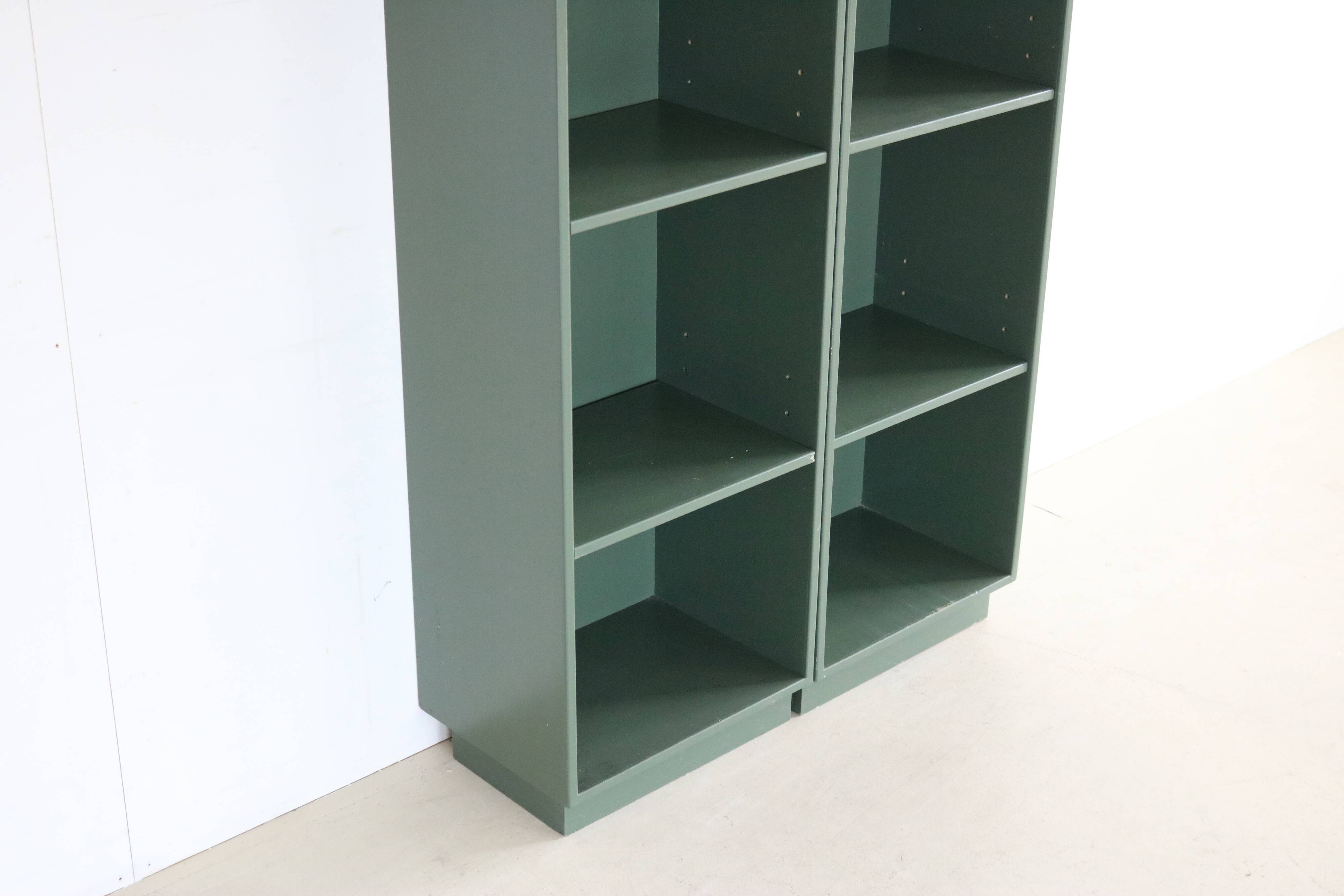 Vintage danish green bookcase