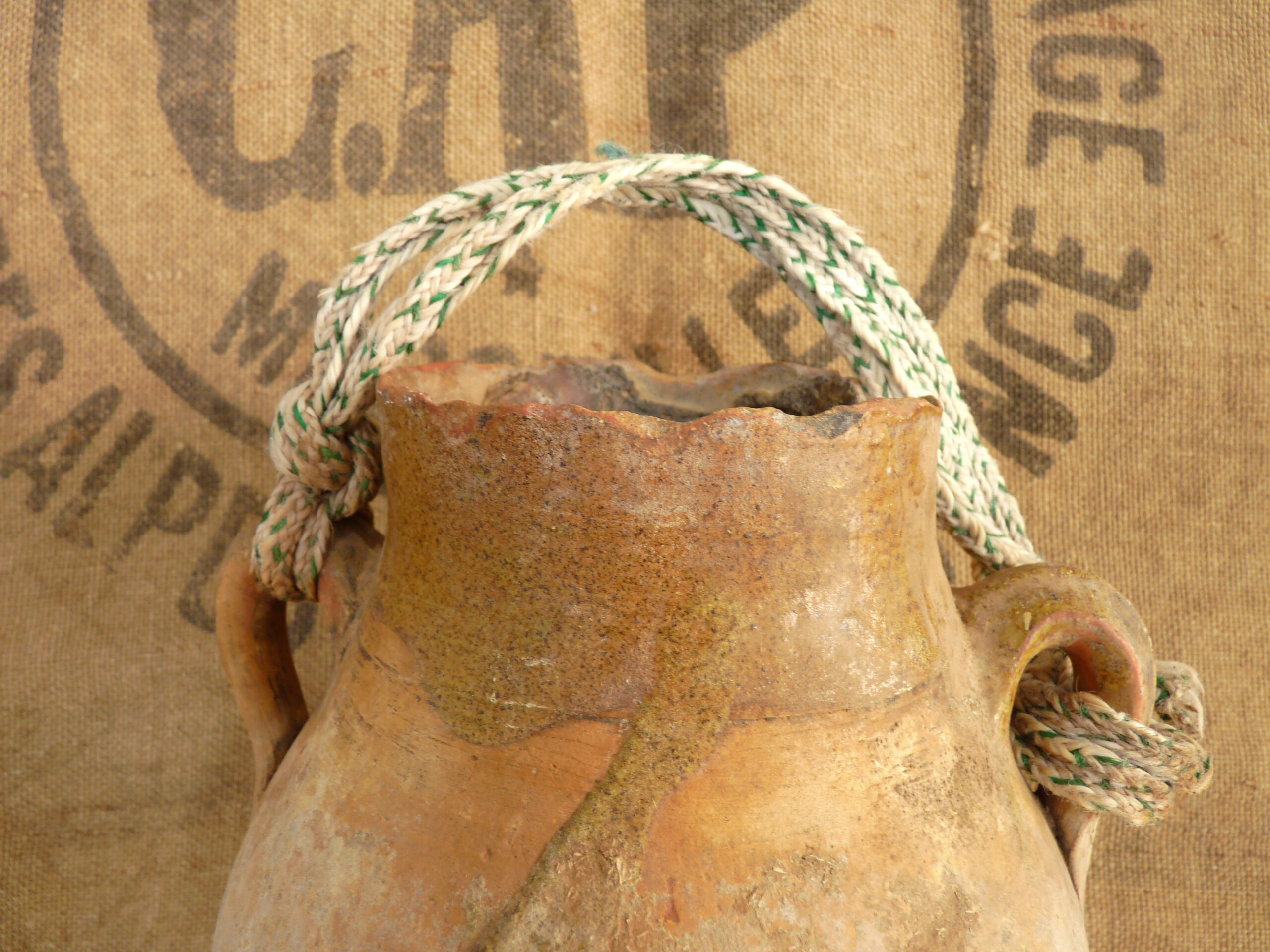 Terracotta pottery, pot for transporting milk, North Africa