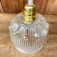 Suspension globe en verre transparent forme fleur vintage