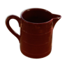 Vintage dabbling red ceramic pitcher