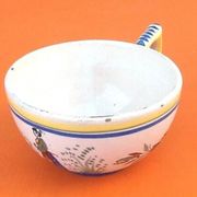 Cup / Saucer for breakfast Faïence Henriot Quimper France