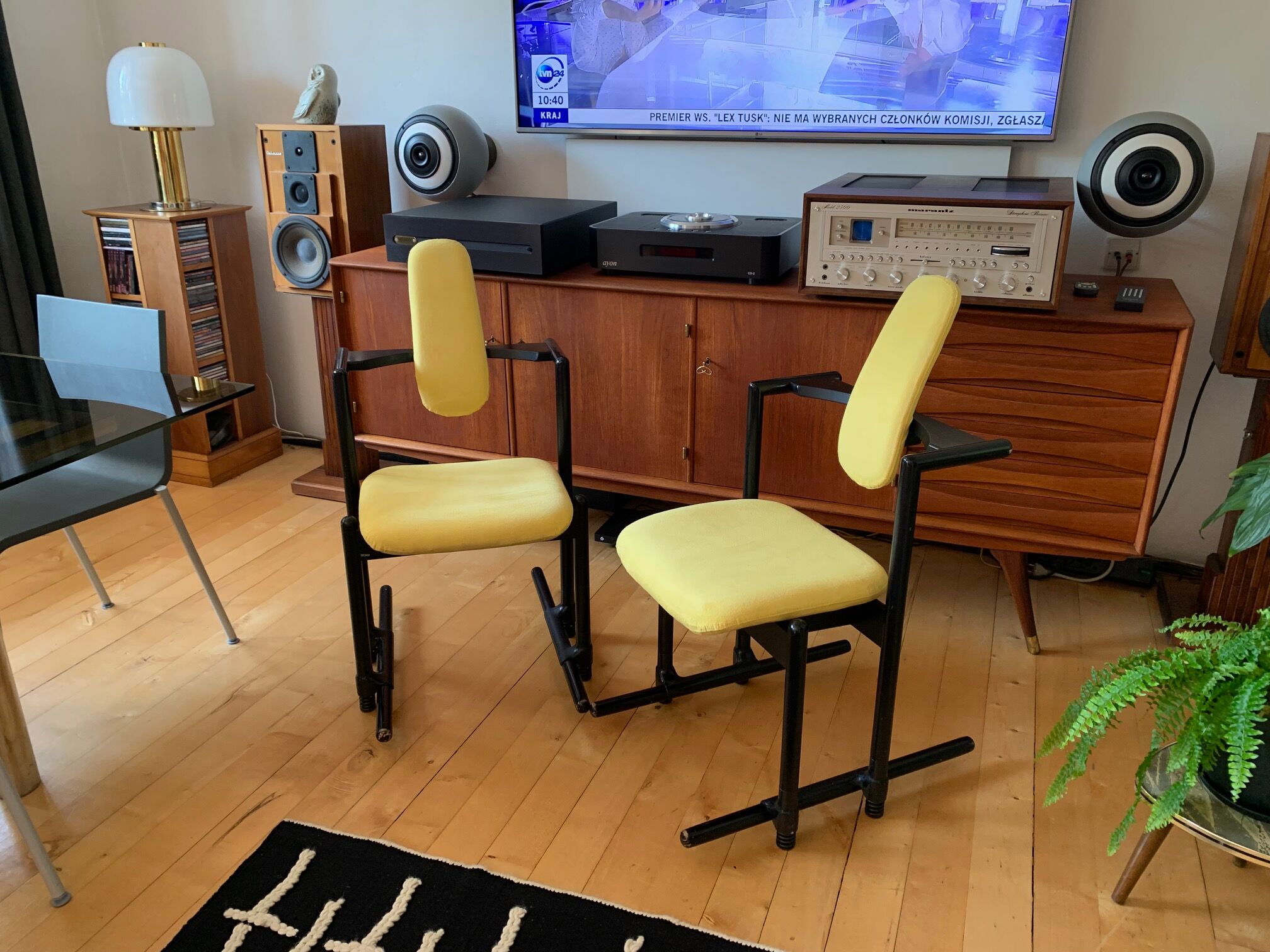 Pair of Flysit armchairs by Peter Opsvik Stokke Norway 1990s