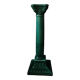 Niderviller emerald green column candle holder