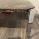 Table basse vintage roche bobois marbre pieds chromé circa 1970s