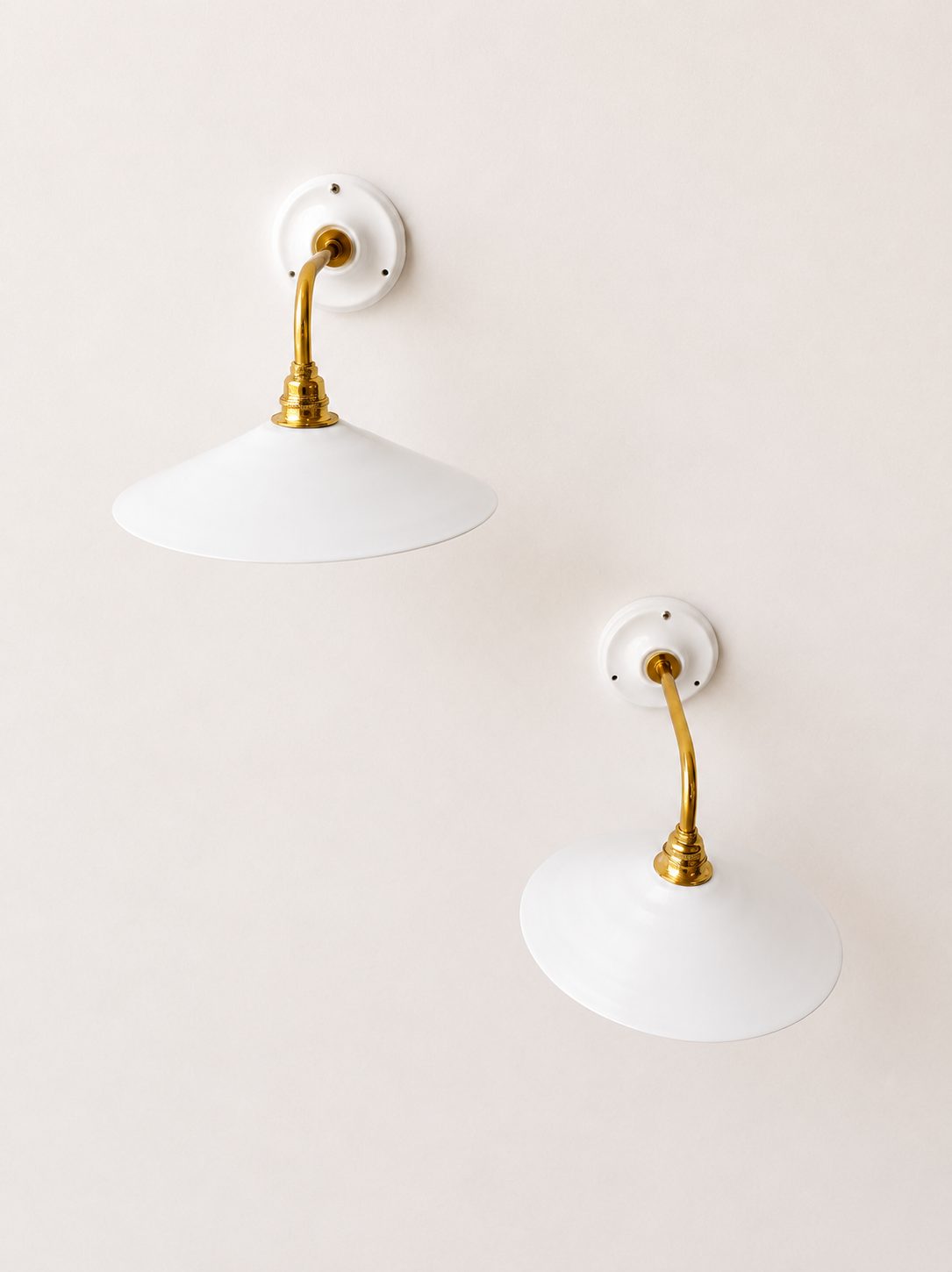 Vintage opaline wall lights