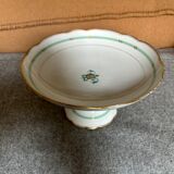 Set of 2 compotier in porcelain of Paris circa 1860