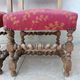 Pair of Louis XIII chairs in walnut, 19th century.