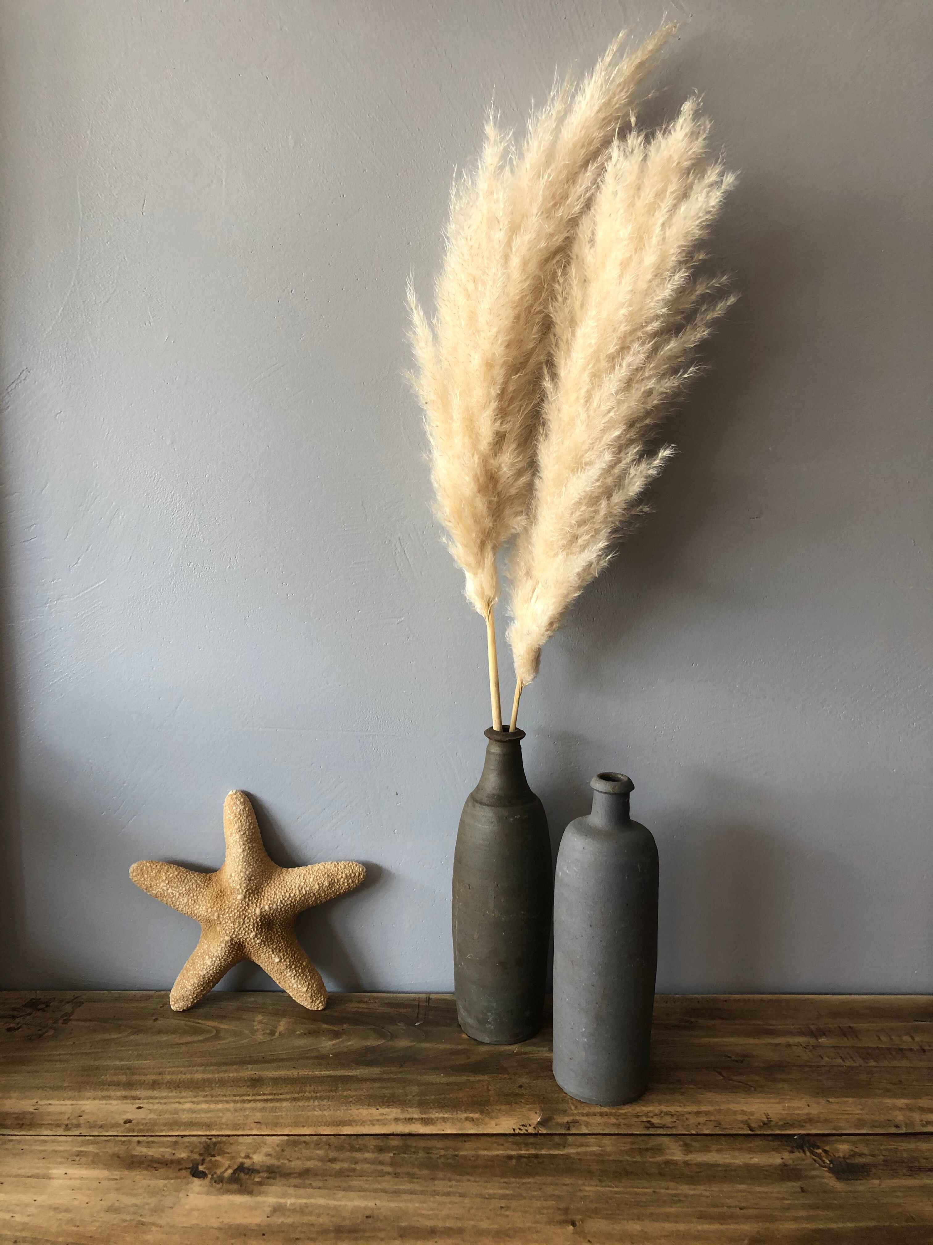 Set de 2 bouteilles en grès anciennes