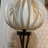 Lampadaire tripode métal année 80