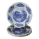 4 vintage Sarreguemines Castle model dessert plates