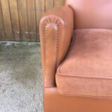 Leather club armchair