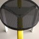 Tabouret postmoderne tripode en métal, années 80