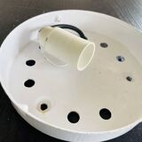 Pair glass flush mounted lamps