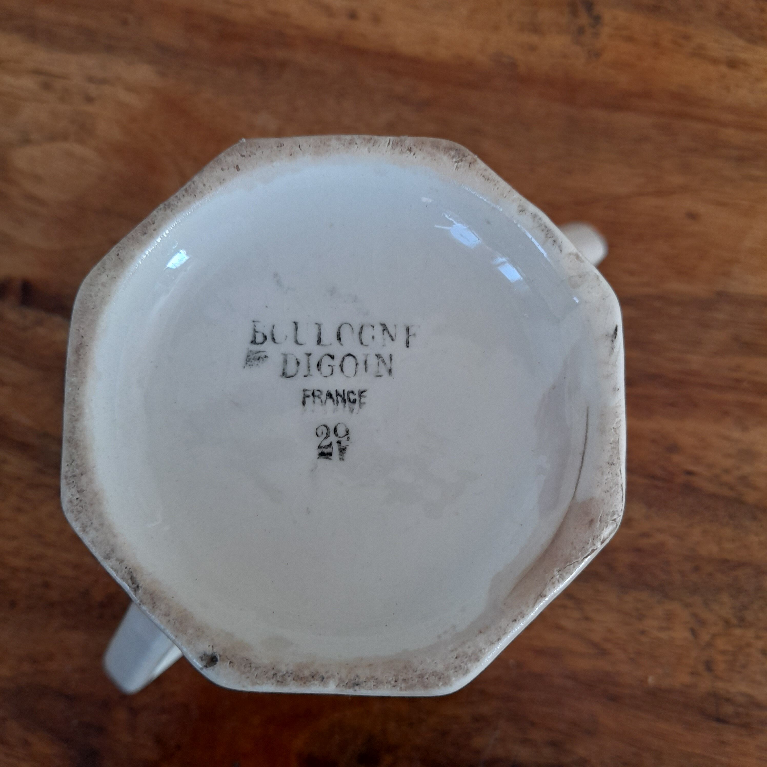 Digoin sugar bowl model Boulogne