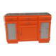 Buffet mado orange et inox