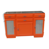 Orange and stainless steel mado buffet