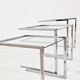 Tables gigognes en chrome– Design des années 1970