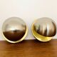 Set of 2 1970s Bicolor Space Age Wall Lamps by Sölken