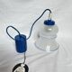 Rare vintage glass suspension light in memphis/ikea style from the 90s.