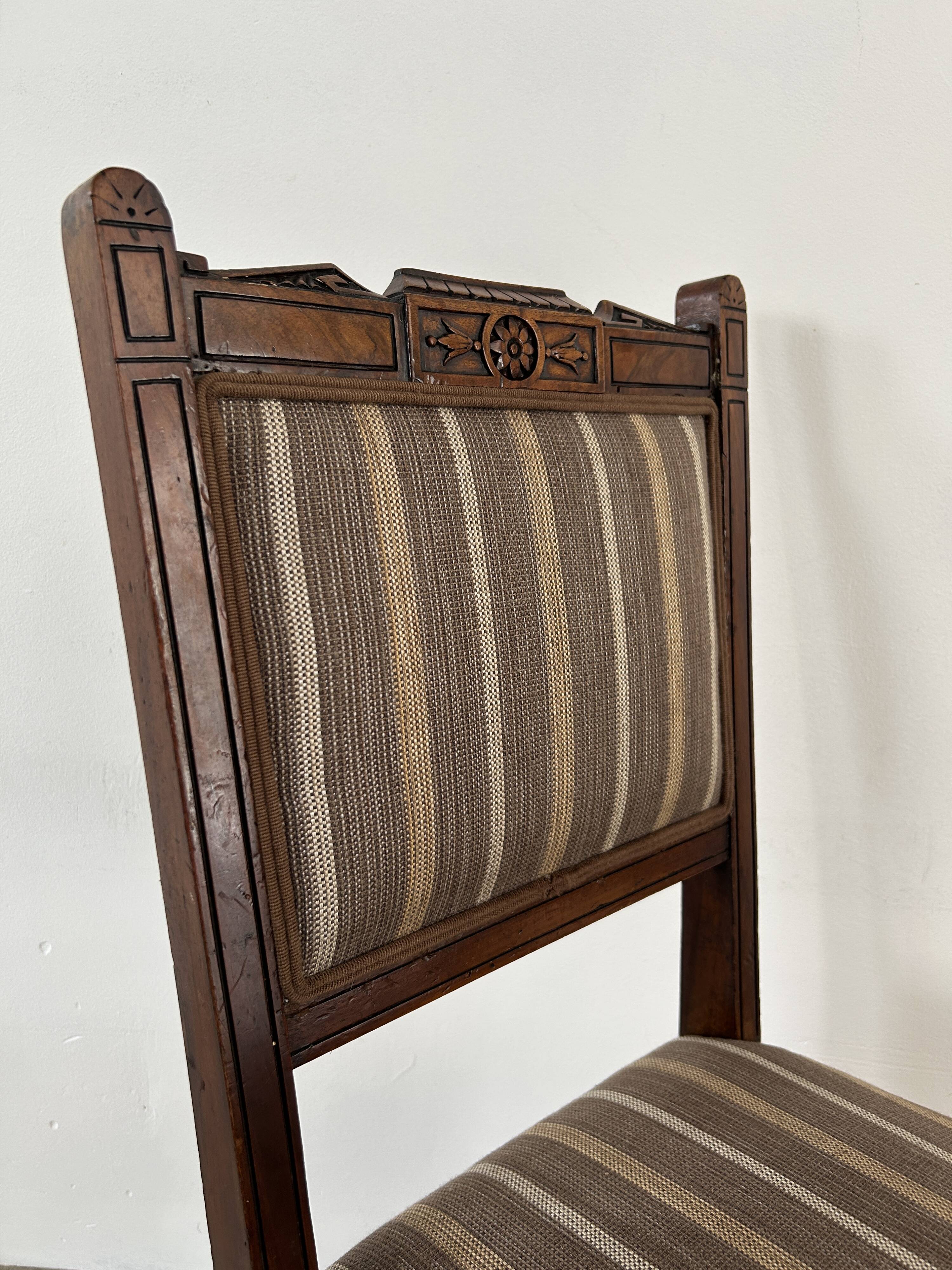 Set of 4 EMPIRE period chairs