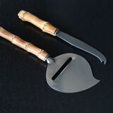 Plough and cheese knife with bamboo handle, 50s