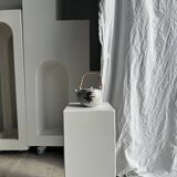 Petite théière asiatique en grès anse en rotin H11 D10