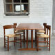 4 'J39' chairs and 'C18' shaker table, Børge Mogensen, FDB Møbler, Denmark