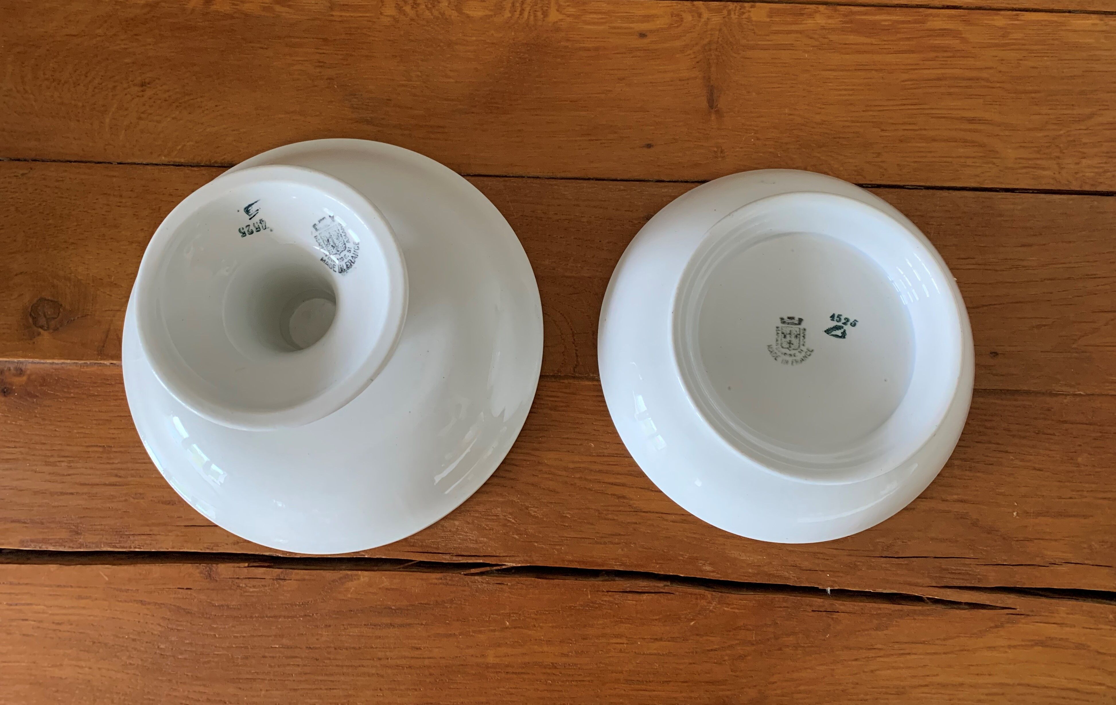 Set fruit cup & old composition in earthenware of Saint Amand (North) Late nineteenth century.